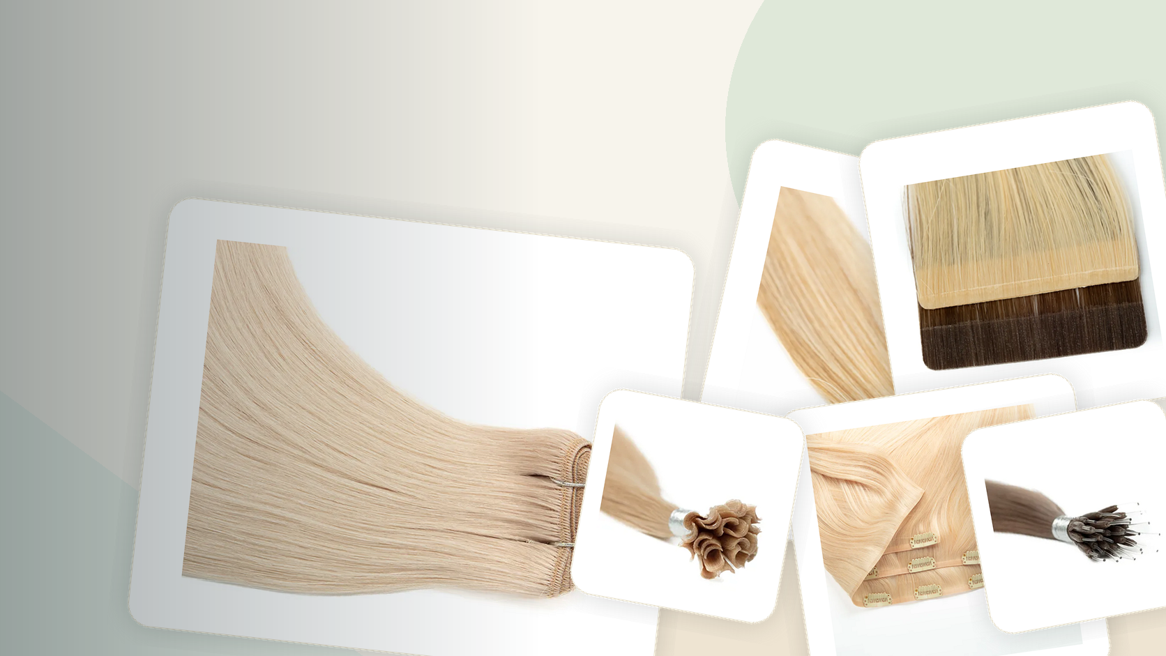 Wholesale human hair extensions range